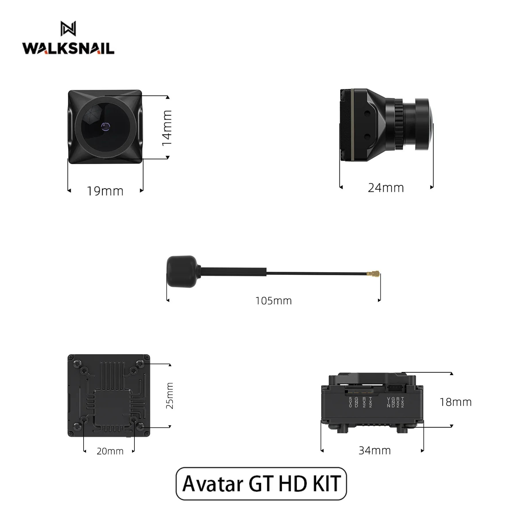 Walksnail Avatar GT HD KIT 2W  – обзор и цена Drone Racing Vtx
